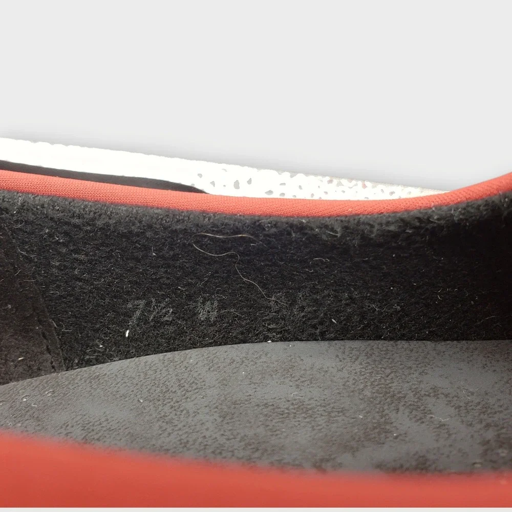 SAS Womens Bliss Slip On Wedge Shoes Red Sz 7.5 Comfort Walking Made in USA
